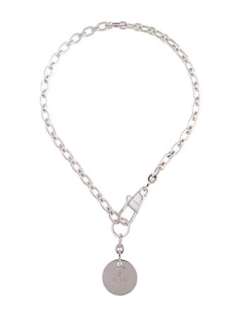 gucci round pendant necklace